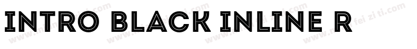 Intro Black Inline R字体转换